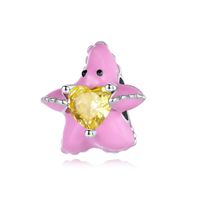 Cute Sweet Starfish Dolphin Octopus Copper Plating Silver Plated Jewelry Accessories main image 4