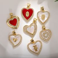 Elegant Streetwear Heart Shape Copper Plating Inlay Zircon Jewelry Accessories main image 1