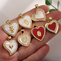 Elegant Streetwear Heart Shape Copper Plating Inlay Zircon Jewelry Accessories main image 2