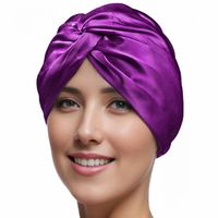 Women's Lady Solid Color Eaveless Nightcap sku image 3