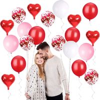 Wedding Season Valentine's Day Sweet Heart Shape Emulsion Indoor Outdoor Party Balloons main image 4