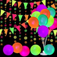 Retro Einfacher Stil Punktmuster Emulsion Innen Draussen Gruppe Luftballons sku image 4