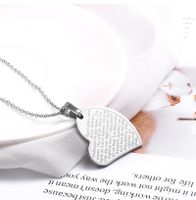 Simple Style Heart Shape Stainless Steel Plating 18K Gold Plated Women's sku image 1