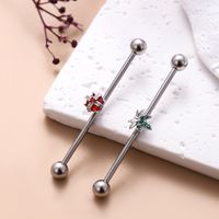 1 Piece Ear Cartilage Rings & Studs Vintage Style Cross Wings 316 Stainless Steel  Inlay Zircon main image 3