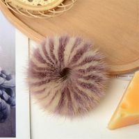 Simple Style Solid Color Plush Hair Tie main image 2