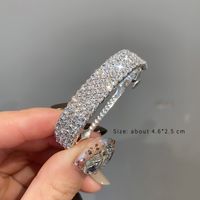 Elegante Glamour Color Sólido Aleación Embutido Diamantes De Imitación Artificiales Pinza Para El Cabello Hebilla De Pelo sku image 1