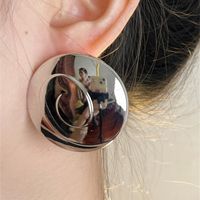 1 Pair Ig Style Retro French Style Round Plating Alloy Gold Plated Silver Plated Ear Studs main image 6