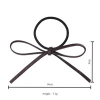 Women's Simple Style Commute Bow Knot Pu Leather Hair Tie main image 3