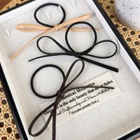 Women's Simple Style Commute Bow Knot Pu Leather Hair Tie main image 4