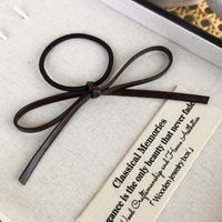 Women's Simple Style Commute Bow Knot Pu Leather Hair Tie main image 7
