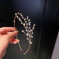 Frau Luxuriös Einfacher Stil Stern Legierung Überzug Inlay Künstliche Strasssteine Haarband sku image 5