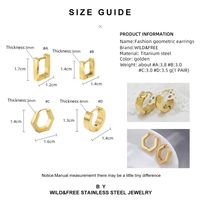Simple Fashion Geometric Stainless Steel Earrings main image 7