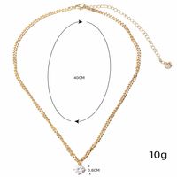 Casual Geometric Titanium Steel Plating Necklace sku image 1