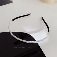Elegant Simple Style Water Droplets Heart Shape Bow Knot Alloy Inlay Artificial Rhinestones Hair Band sku image 4