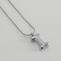 304 Stainless Steel Simple Style Polishing Letter Titanium Steel Pendant Necklace sku image 8