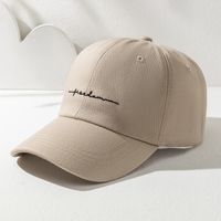 Unisex Simple Style Letter Embroidery Curved Eaves Baseball Cap main image 2