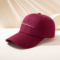 Unisex Simple Style Letter Embroidery Curved Eaves Baseball Cap main image 5