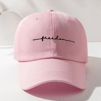Unisex Simple Style Letter Embroidery Curved Eaves Baseball Cap sku image 7