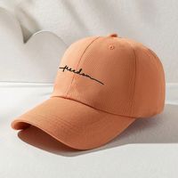 Unisex Simple Style Letter Embroidery Curved Eaves Baseball Cap main image 4