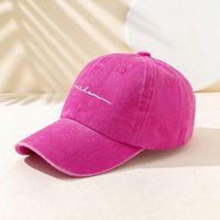 Unisex Simple Style Letter Embroidery Curved Eaves Baseball Cap main image 10