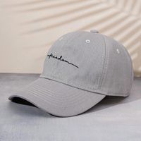 Unisex Simple Style Letter Embroidery Curved Eaves Baseball Cap sku image 4