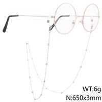 Elegant Simple Style Solid Color Titanium Steel Women's Glasses Chain sku image 2
