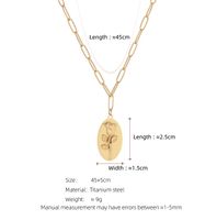 304 Stainless Steel 18K Gold Plated Elegant Plating Flowers Rose None Pendant Necklace main image 2