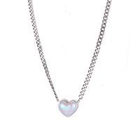304 Stainless Steel Silver Plated Casual Plating Heart Shape Pendant Necklace main image 9