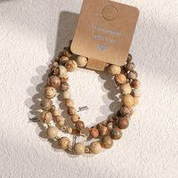 Estilo Simple Bloque De Color Piedra Natural Con Cuentas Pulsera sku image 12