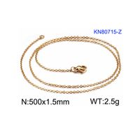 Titanium Steel 18K Gold Plated Fashion Plating Geometric Necklace sku image 3
