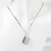 Copper Streetwear Plating Inlay Heart Shape Zircon Pendant Necklace sku image 2