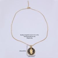 Simple Style Human Virgin Mary Copper 18k Gold Plated Pendant Necklace In Bulk main image 2
