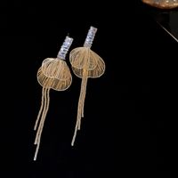 1 Pair Elegant Sweet Wings Copper Drop Earrings main image 10