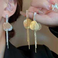 1 Pair Elegant Sweet Wings Copper Drop Earrings main image 6