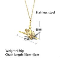 304 Stainless Steel 18K Gold Plated Elegant Irregular Plating Solid Color Pendant Necklace main image 2