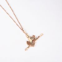 304 Stainless Steel 18K Gold Plated Elegant Irregular Plating Solid Color Pendant Necklace sku image 3