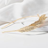 Vintage Style Leaves Alloy Plating Hair Band main image 2