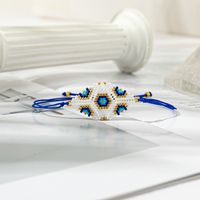 Cute Luxurious Heart Shape Glass Rope Handmade Women's Drawstring Bracelets sku image 4