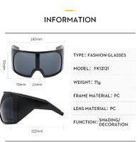 Simple Style Classic Style Color Block Pc Square Mountain Style Biker Full Frame Sports Sunglasses main image 2