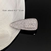 Elegant Simple Style Water Droplets Alloy Inlay Zircon Hair Clip sku image 2