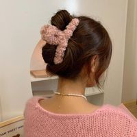 Women's Cute Solid Color Plastic Braid Hair Clip sku image 1