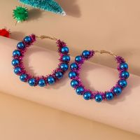 1 Pair Commute Round Zinc Alloy Hoop Earrings sku image 3