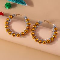 1 Pair Commute Round Zinc Alloy Hoop Earrings sku image 2