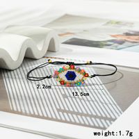 Hip-hop Geometric Heart Shape Leopard Glass Knitting Unisex Bracelets main image 6