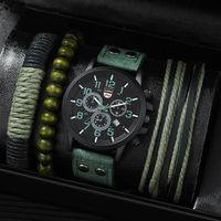 Casual Solid Color Buckle Quartz Men's Watches main image 6