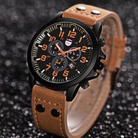 Casual Solid Color Buckle Quartz Men's Watches main image 9