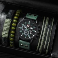 Casual Solid Color Buckle Quartz Men's Watches sku image 3