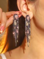 Fashion Long Tassel Geometric Copper Earrings Wholesale Nihaojewelry main image 10