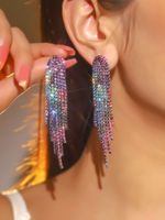Fashion Long Tassel Geometric Copper Earrings Wholesale Nihaojewelry main image 11