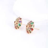 Xuping Simple Style Classic Style Mushroom Alloy Plating Inlay Artificial Gemstones 18k Gold Plated Women's Jewelry Set main image 5